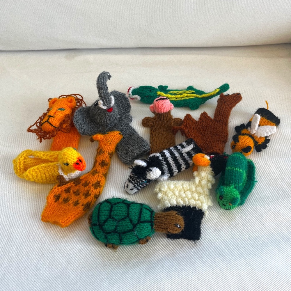 Cute & Colorful Animal Finger Puppets